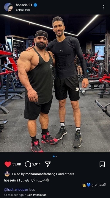 عکس | تمرین سید حسین حسینی و هادی چوپان خبرساز شد!