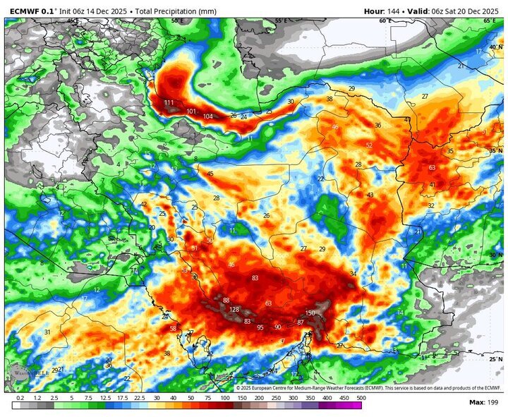 پیش بینی هواشناسی | هشدار نسبت به تشدید بارش برف و باران + نقشه